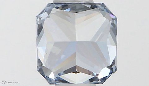 Square radiant 0.51ct Fancy Intense Blue VS1 IGI #LG530289115