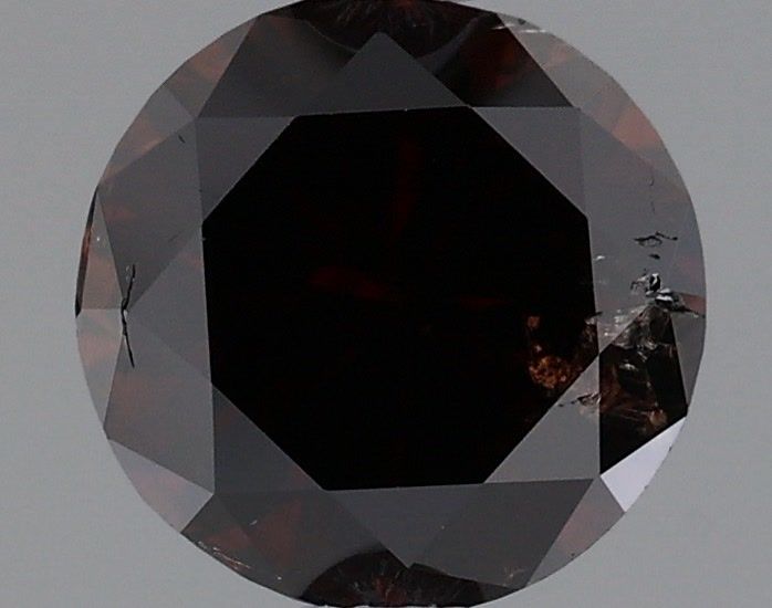 Round 1.11ct Fancy Dark  Brown  GIA #17787367