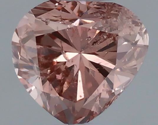 Heart 0.31ct Fancy Brownish Orangey Pink  GIA #17788515