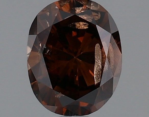 Oval 0.73ct Fancy Dark Orangey Brown  GIA #1106377345