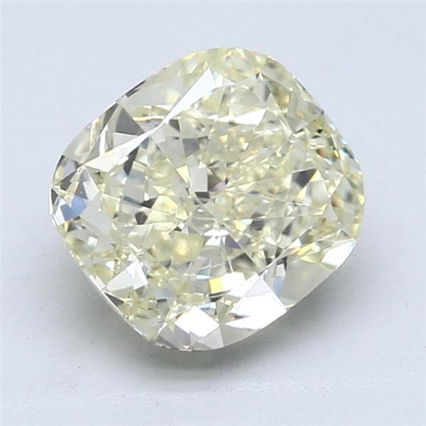Cushion brilliant 3.08ct Fancy Light Yellow  GIA #1106742078