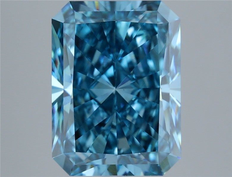 Radiant 5.01ct Fancy Vivid Blue VS1 IGI #LG732509307