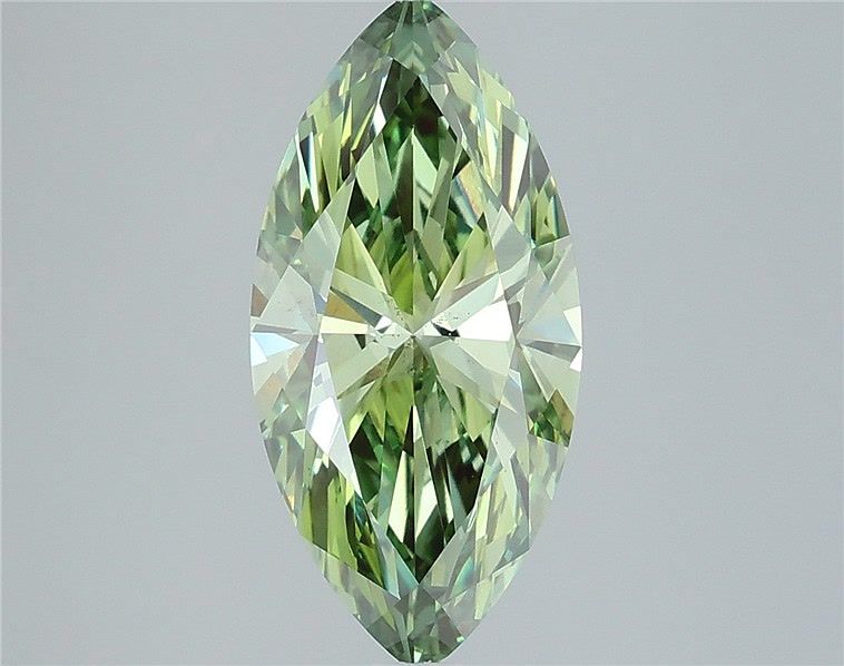 Marquise 3.53ct Fancy Vivid Green VS2 IGI #LG766658631