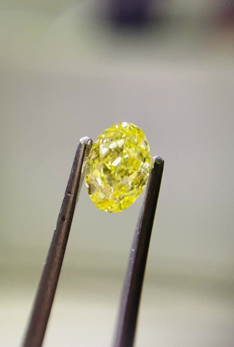 Oval 0.51ct Fancy Intense Yellow SI1 GIA #7471752932