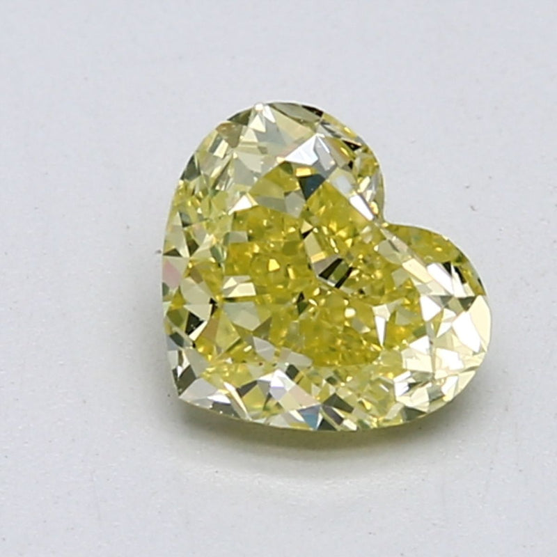 Heart 1.15ct Fancy Intense Greenish Yellow VS2 GIA #2145020637