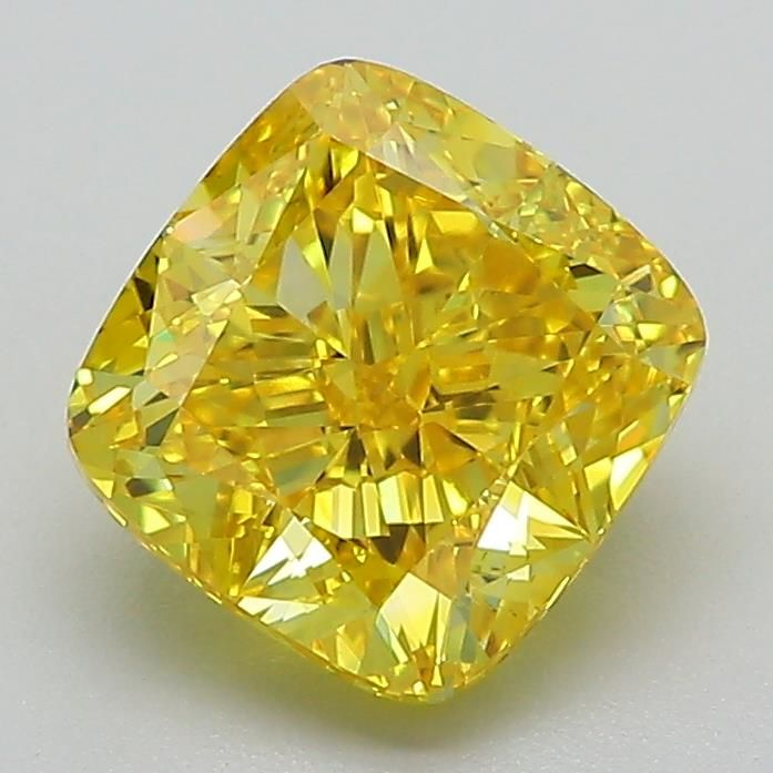 Cushion modified 2.15ct Fancy Vivid Yellow VS1 IGI #LG588347614