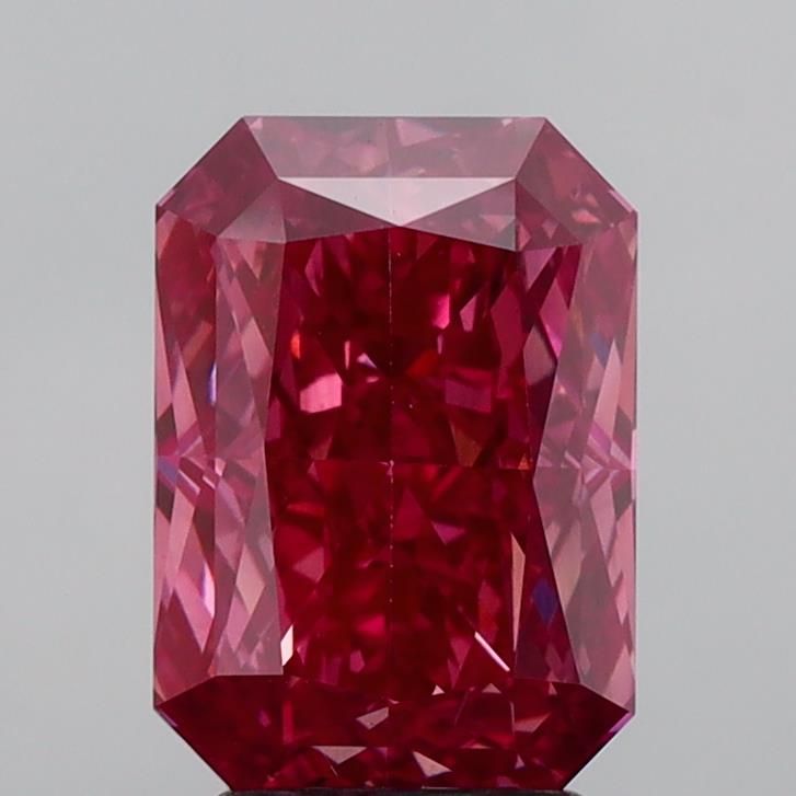 Radiant 3.1ct Fancy Deep Pink VS2 IGI #LG764678047