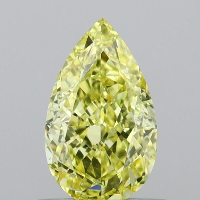 Pear 0.69ct Fancy Intense Yellow VS2 GIA #2527806347
