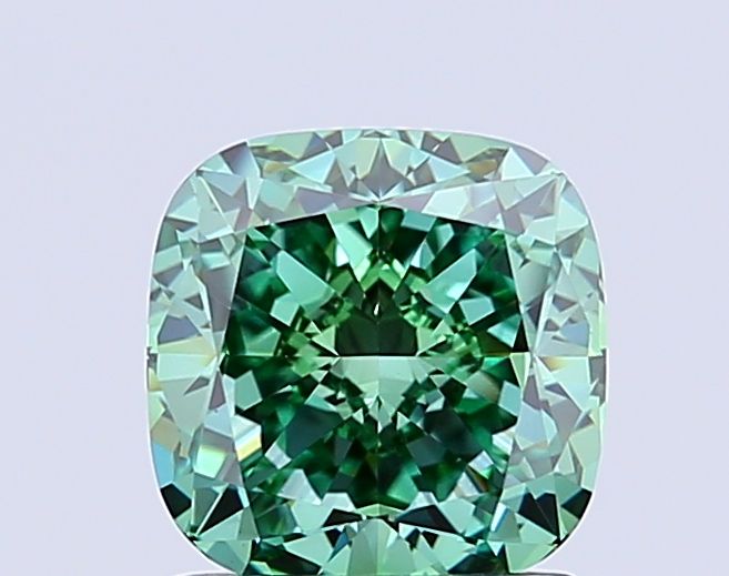Cushion modified 2.02ct Fancy Vivid Green VVS2 IGI #LG780607673