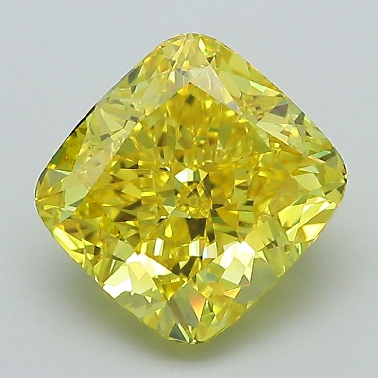 Cushion modified 2.56ct Fancy Vivid Yellow VS1 IGI #LG593366313