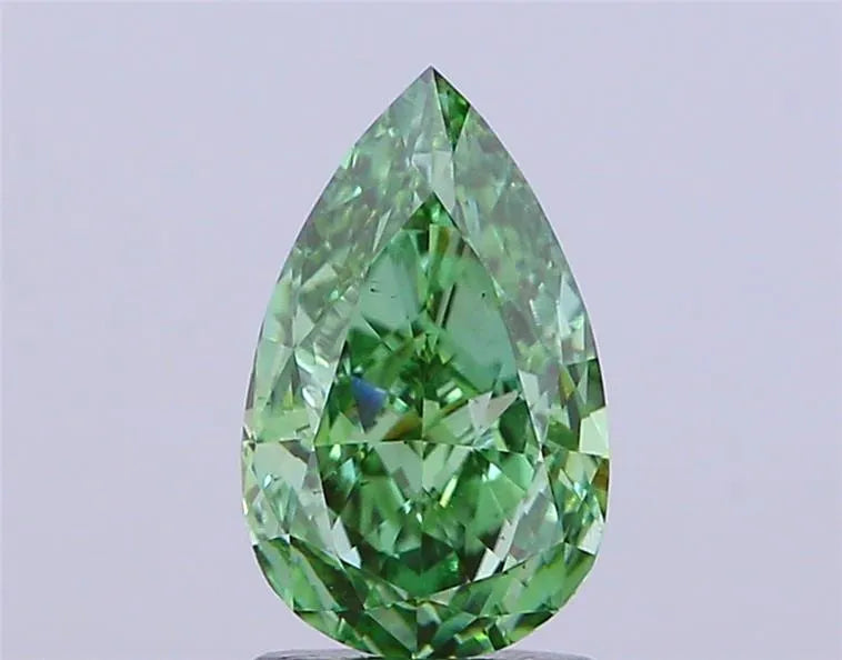 1.50ct Pear Lab Grown Diamond (Colour Fancy Vivid Green, Clarity VS1, IGI Certified)