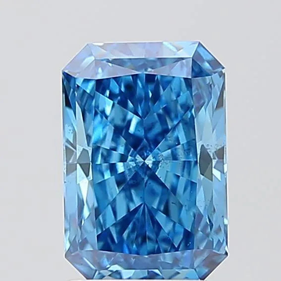 1.60ct Radiant Lab Grown Diamond (Colour Fancy Vivid Blue, Clarity VS2, IGI Certified)