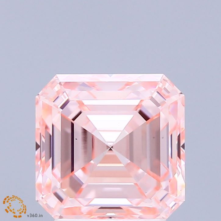 Asscher 3.07ct Fancy Intense Pink VS1 IGI #LG737568186