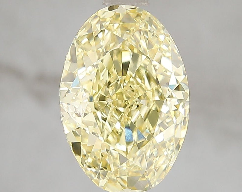 Oval 3ct Fancy Vivid Yellow VS1 IGI #LG671493391