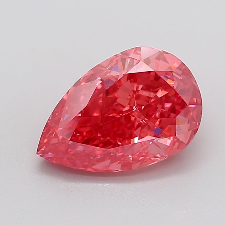 Pear 4.07ct Fancy Vivid Reddish Pink VS1 IGI #LG756572289