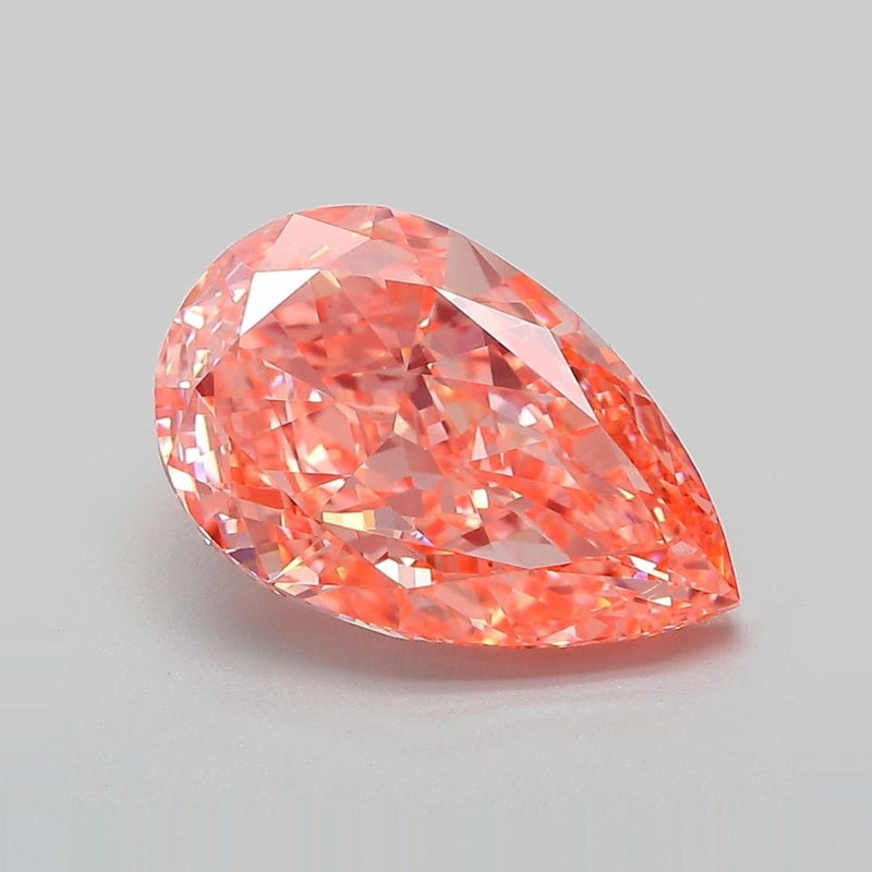 Pear 3.81ct Fancy Vivid Pink VVS2 IGI #LG727553963