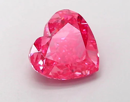 1.61ct Heart Lab Grown Diamond (Colour Fancy Vivid Pink, Clarity VVS2, IGI Certified)