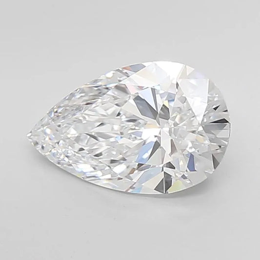3.09ct Pear Lab Grown Diamond (Colour E, Clarity VVS1, IGI Certified)