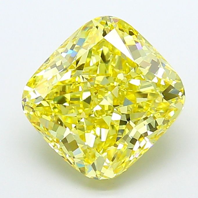 Cushion modified 5ct Fancy Intense Yellow VS1 IGI #LG772637886