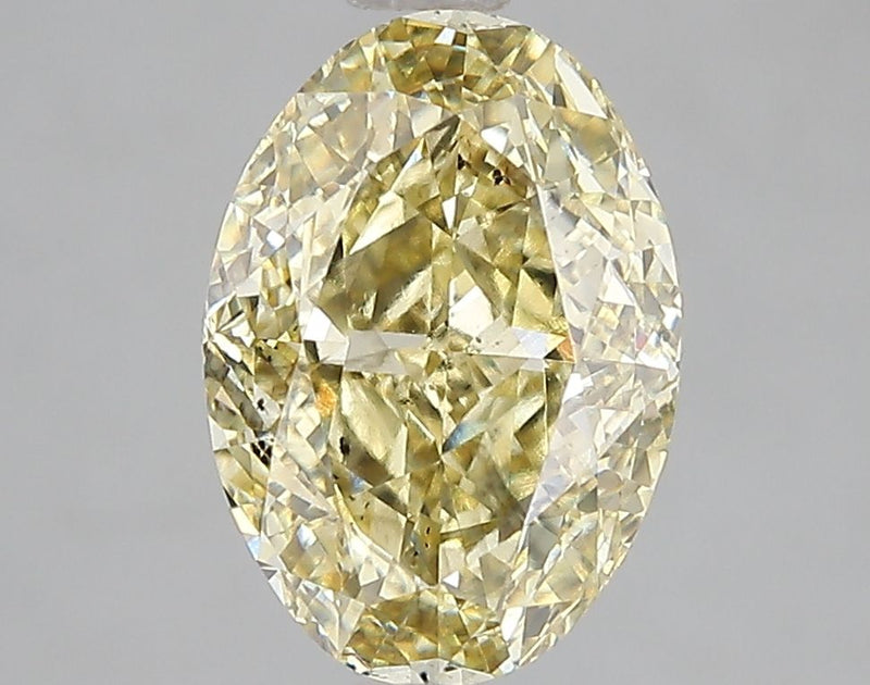 Oval 3ct Fancy Intense Yellow SI1 IGI #LG689502185