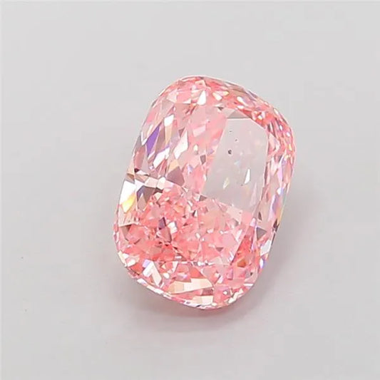 2.02ct Cushion modified Lab Grown Diamond (Colour Fancy Vivid Pink, Clarity VS2, IGI Certified)
