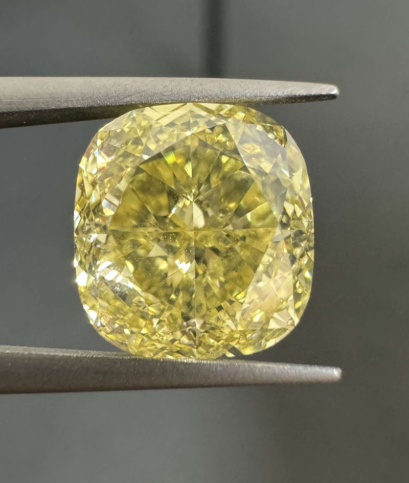 Cushion brilliant 4.21ct Fancy Intense Yellow VS1 GIA #2225907169