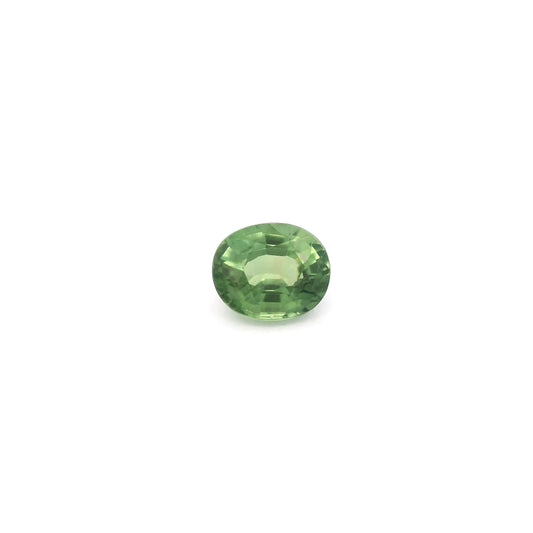 0.77ct Oval Natural Sapphire (Colour Green, Clarity Eye Clean, Cut Faceted)