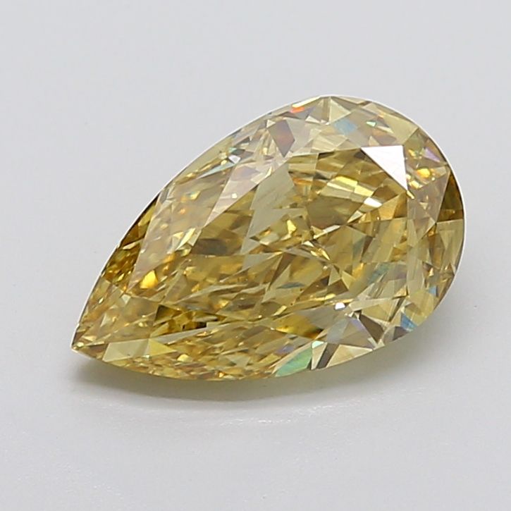 Pear 4.14ct Fancy Intense Yellow SI1 IGI #LG759525000