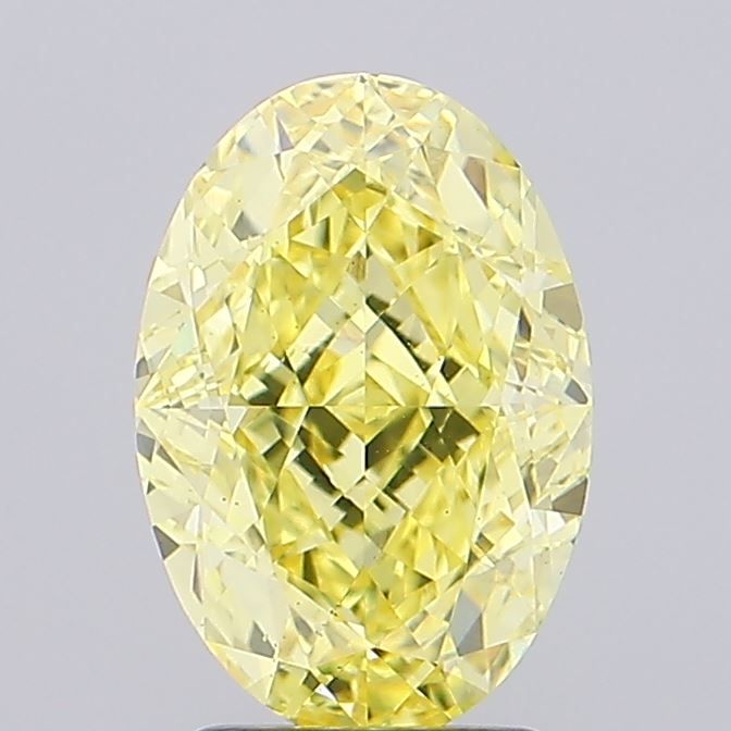Oval 3.18ct Fancy Intense Yellow VS1 IGI #LG783667005