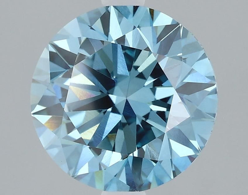 Round 2.22ct Fancy Vivid Blue VVS2 IGI #LG610317266
