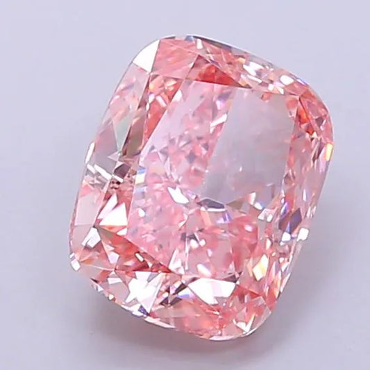 2.23ct Cushion modified Lab Grown Diamond (Colour Fancy Vivid Pink, Clarity VVS2, IGI Certified)