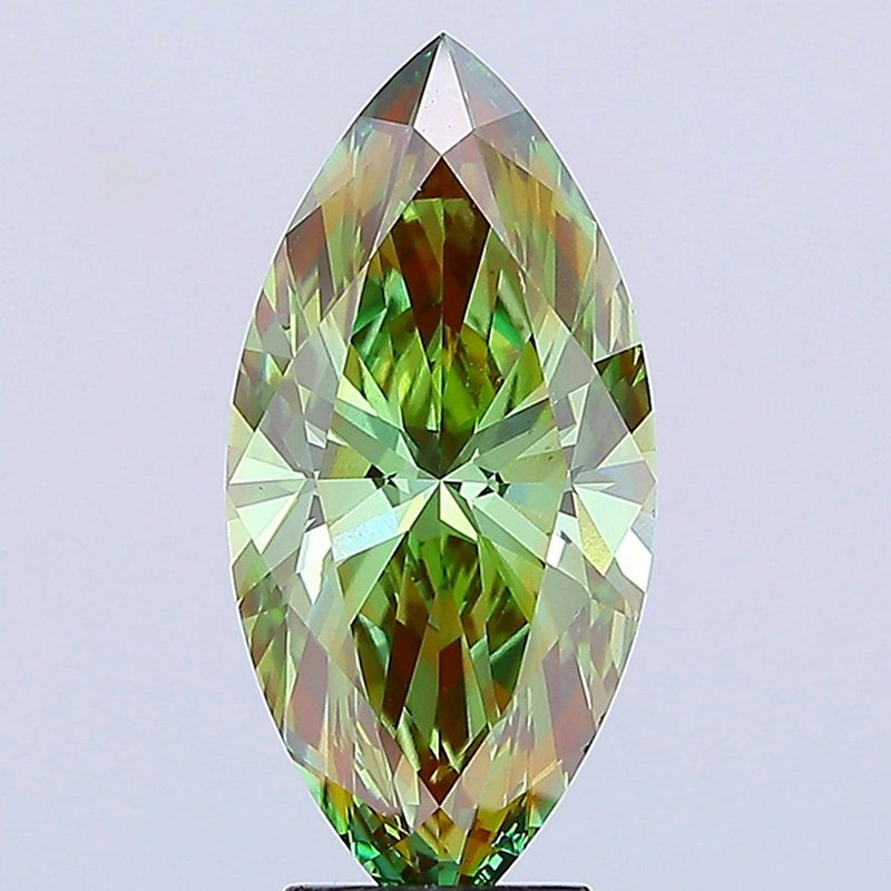 Marquise 4.06ct Fancy Intense Green VS1 IGI #LG760581076