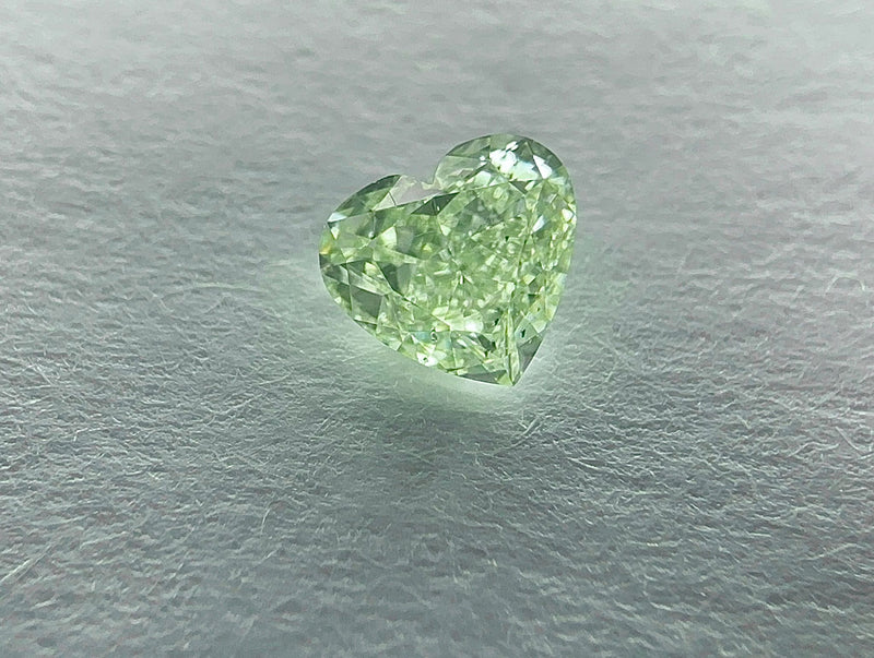 Heart 0.5ct Fancy Light Yellow Yellow Green SI2 GIA #2478499198