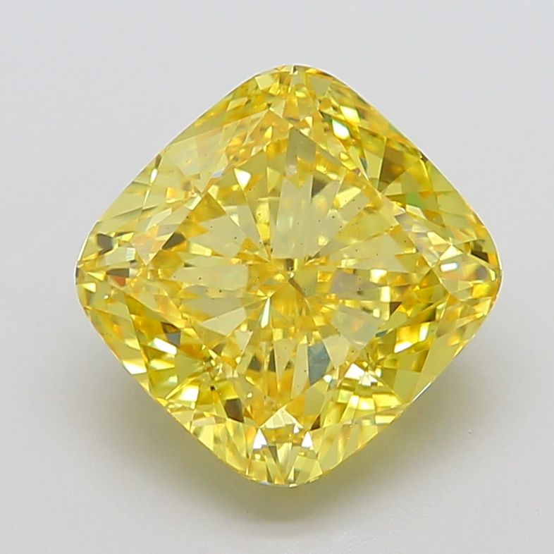 Cushion modified 9.04ct Fancy Vivid Yellow SI1 IGI #LG743517672