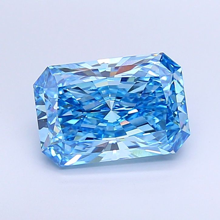 Radiant 4.57ct Fancy Vivid Blue VS1 IGI #LG786698974