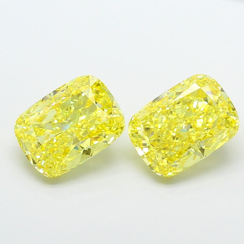 Cushion modified 4.59ct Fancy Vivid Yellow VS1 IGI #LG788668491
