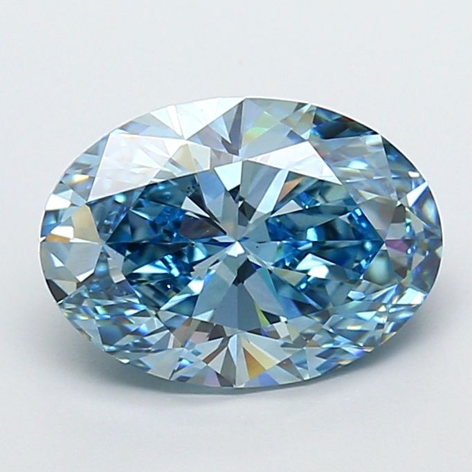 Oval 4.02ct Fancy Vivid Blue VS1 IGI #LG787667047