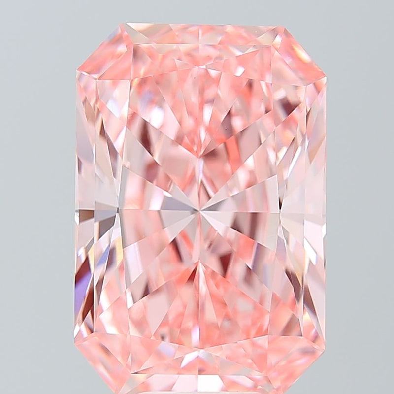 Radiant 10.53ct Fancy Vivid Pink VS1 IGI #LG778645587