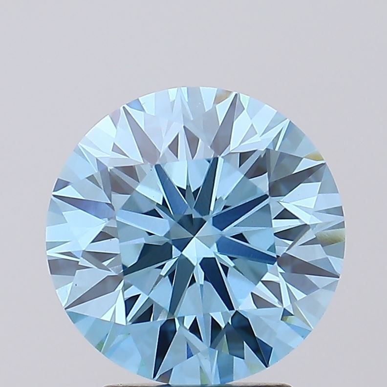 Round 3.03ct Fancy Vivid Blue VS1 IGI #LG606323220