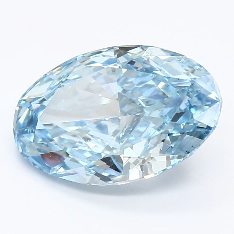 Oval 3.23ct Fancy Vivid Blue VS2 IGI #LG633433919