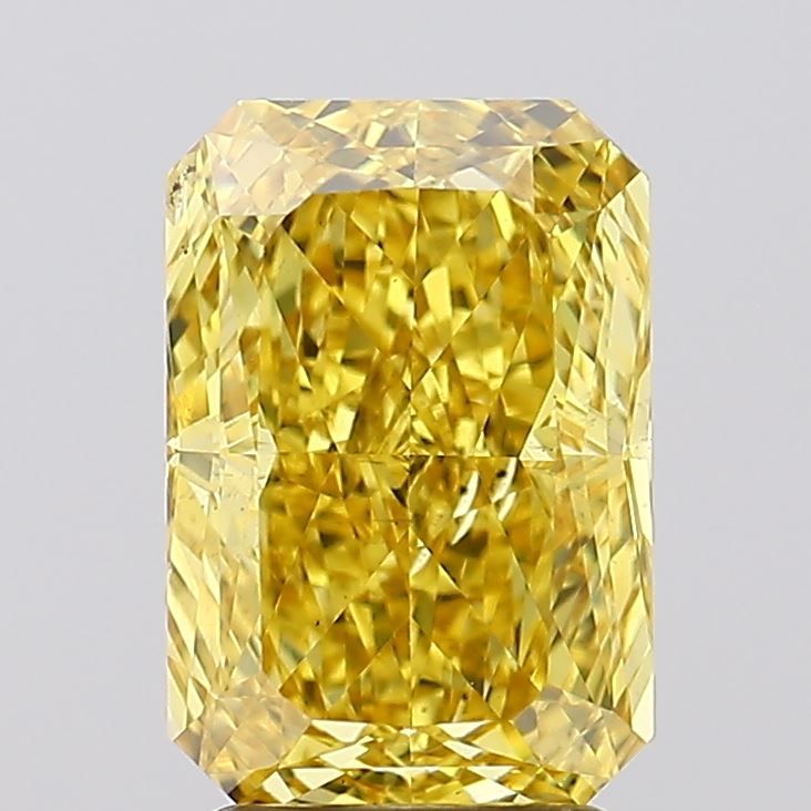 Radiant 3.02ct Fancy Vivid Yellow VS2 IGI #LG711525043