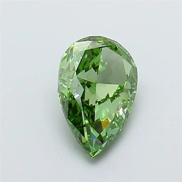 2.00ct Pear Lab Grown Diamond (Colour Fancy Vivid Green, Clarity VVS2, IGI Certified)