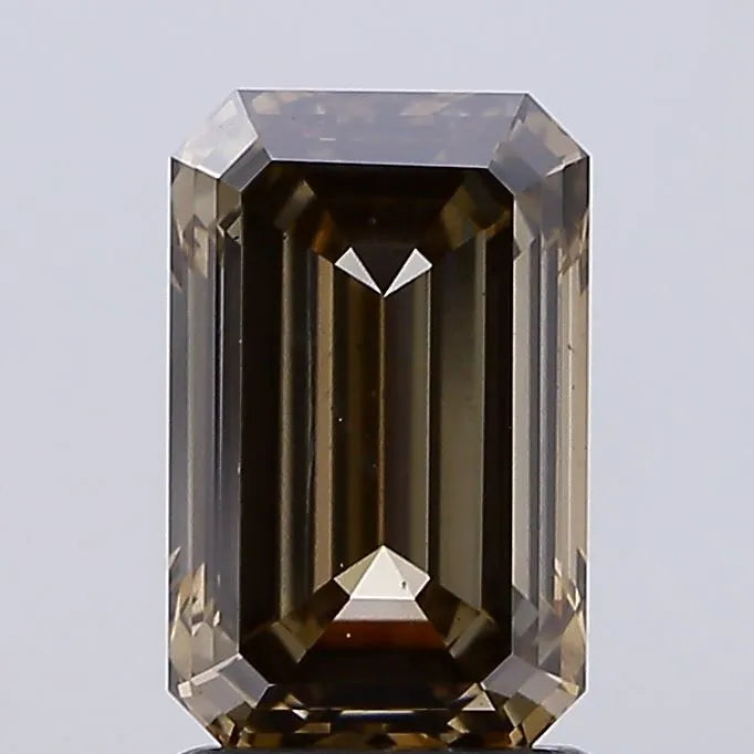 2.04ct Emerald Lab Grown Diamond (Colour Fancy Light Brown Gray, Clarity VS2, IGI Certified)