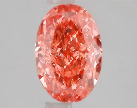 2.04ct Oval Lab Grown Diamond (Colour Fancy Vivid Pink, Clarity SI1, IGI Certified)