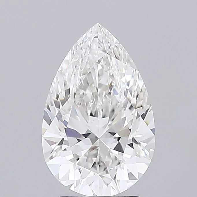 2.66ct Pear Lab Grown Diamond (Colour F, Clarity VVS2, IGI Certified)