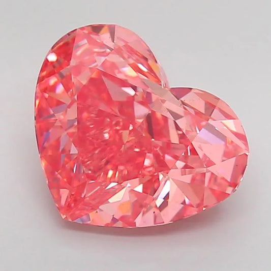 4.55ct Heart Lab Grown Diamond (Colour Fancy Vivid Pink, Clarity VS2, IGI Certified)