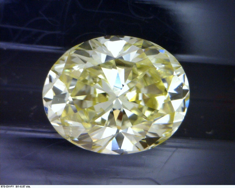 Oval 0.57ct Fancy Yellow  GIA #1176221260
