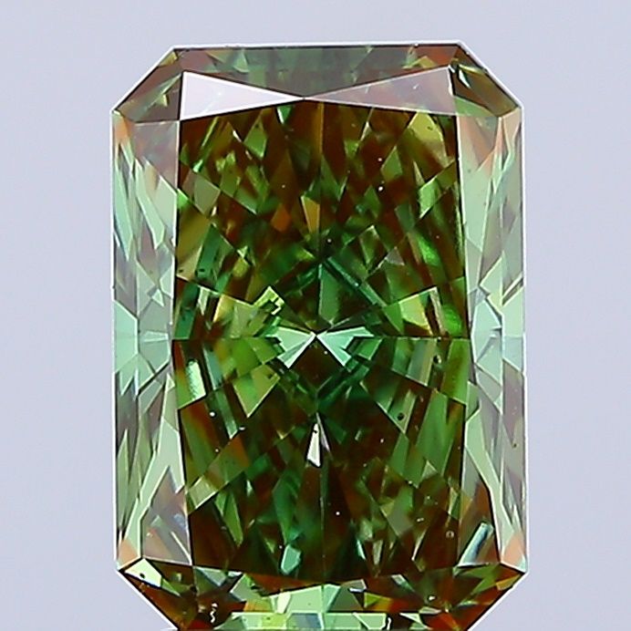 Radiant 4.13ct Fancy Intense Green VS1 IGI #LG760581078