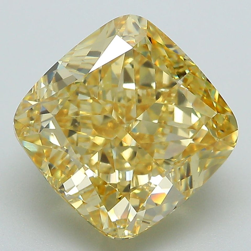 Cushion brilliant 7.03ct Fancy Vivid Yellow VS1 IGI #LG677558954