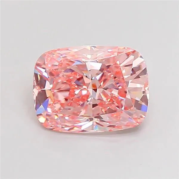 4.00ct Cushion modified Lab Grown Diamond (Colour Fancy Vivid Pink, Clarity VS1, IGI Certified)